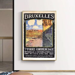 affiche bruxelles vintage