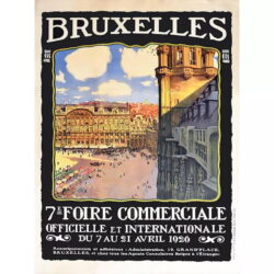 affiche bruxelles vintage