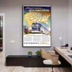 affiche bus vintage