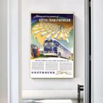 affiche bus vintage