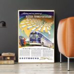 affiche bus vintage