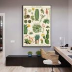 affiche cactus vintage