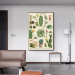 affiche cactus vintage