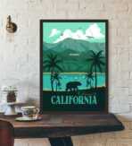 affiche californie vintage