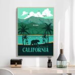 affiche californie vintage