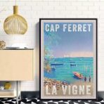 affiche cap ferret vintage