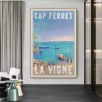 affiche cap ferret vintage