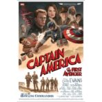 affiche captain america vintage
