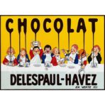 cartel de chocolate vintage 1