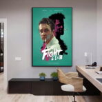 cartel cine lucha club