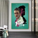 cartel cine lucha club