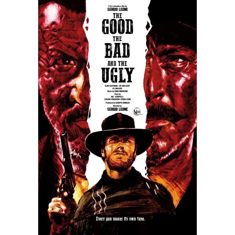 cartel de cine el bueno el malo y el feo cartel de cine el bueno el malo y el feo