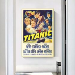 cartel cine vintage titanic