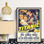 cartel cine vintage titanic