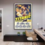 cartel cine vintage titanic