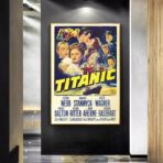 cartel cine vintage titanic