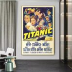 cartel cine vintage titanic