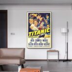 cartel cine vintage titanic