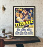 cartel cine vintage titanic