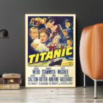 cartel cine vintage titanic