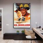 cartel de cine occidental vintage