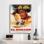 cartel de cine occidental vintage