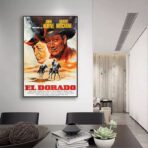 cartel de cine occidental vintage
