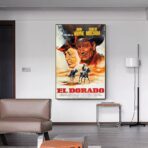 cartel de cine occidental vintage