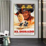cartel de cine occidental vintage