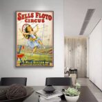 cartel de circo vintage