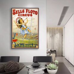 cartel de circo vintage