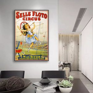 cartel de circo vintage