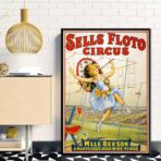 cartel de circo vintage