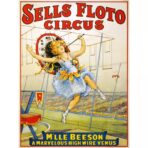 cartel de circo vintage