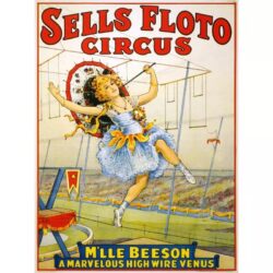 cartel de circo vintage