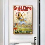 cartel de circo vintage