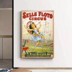 cartel de circo vintage
