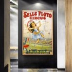 cartel de circo vintage