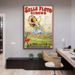 cartel de circo vintage