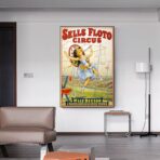 cartel de circo vintage