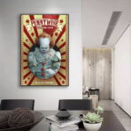 cartel payaso vintage pennywise