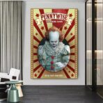 cartel payaso vintage pennywise
