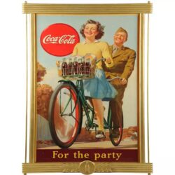 cartel de coca cola de guerra vintage