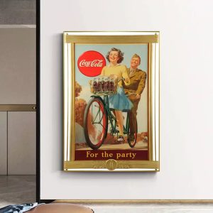 cartel de coca cola de guerra vintage