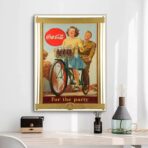 cartel de coca cola de guerra vintage