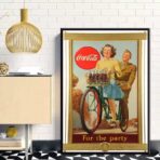 cartel de coca cola de guerra vintage