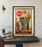 cartel de coca cola de guerra vintage