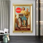 cartel de coca cola de guerra vintage