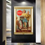 cartel de coca cola de guerra vintage