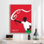 cartel vintage de coca cola juegos olimpicos